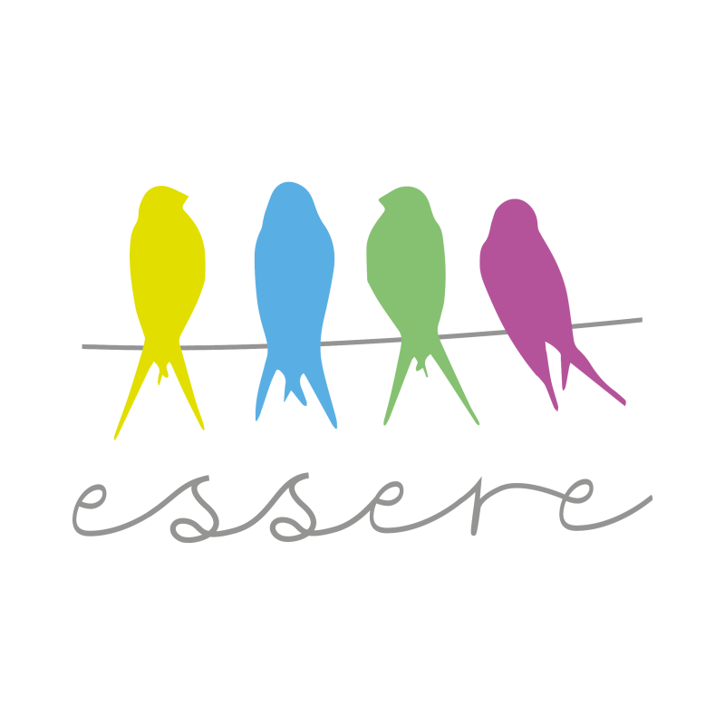 essere logo square on white